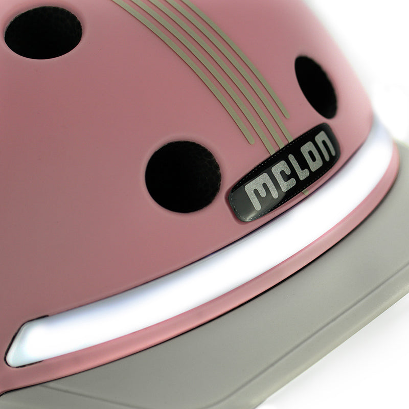 Melon E-Series Lotus casca bicicleta M-L roz cu led