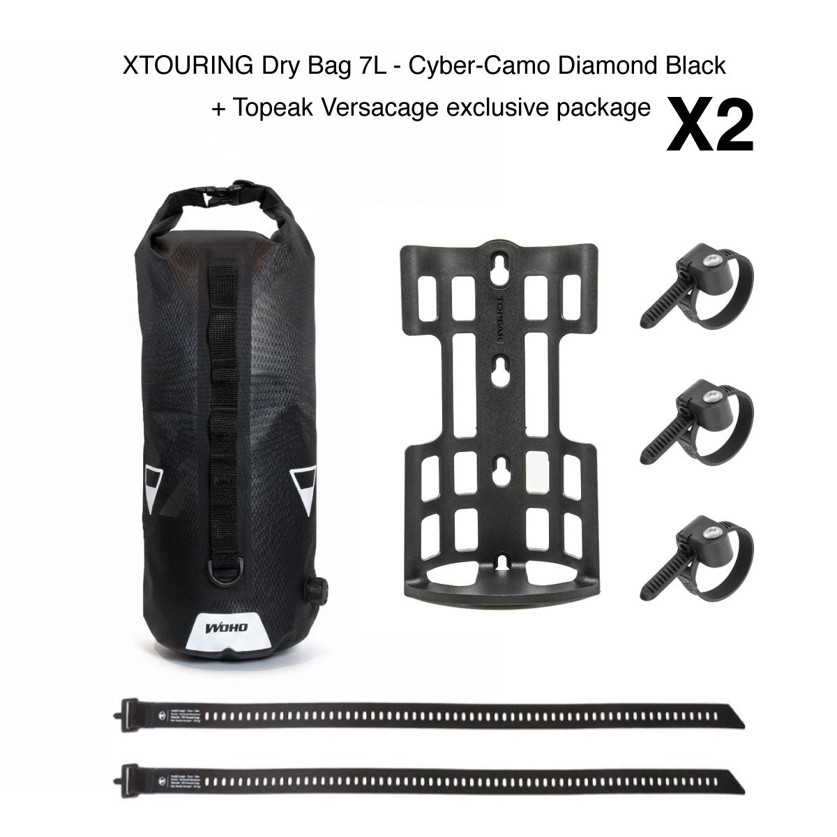 WOHO XTouring Dry Bag pachet furcă 7L + Versacage
