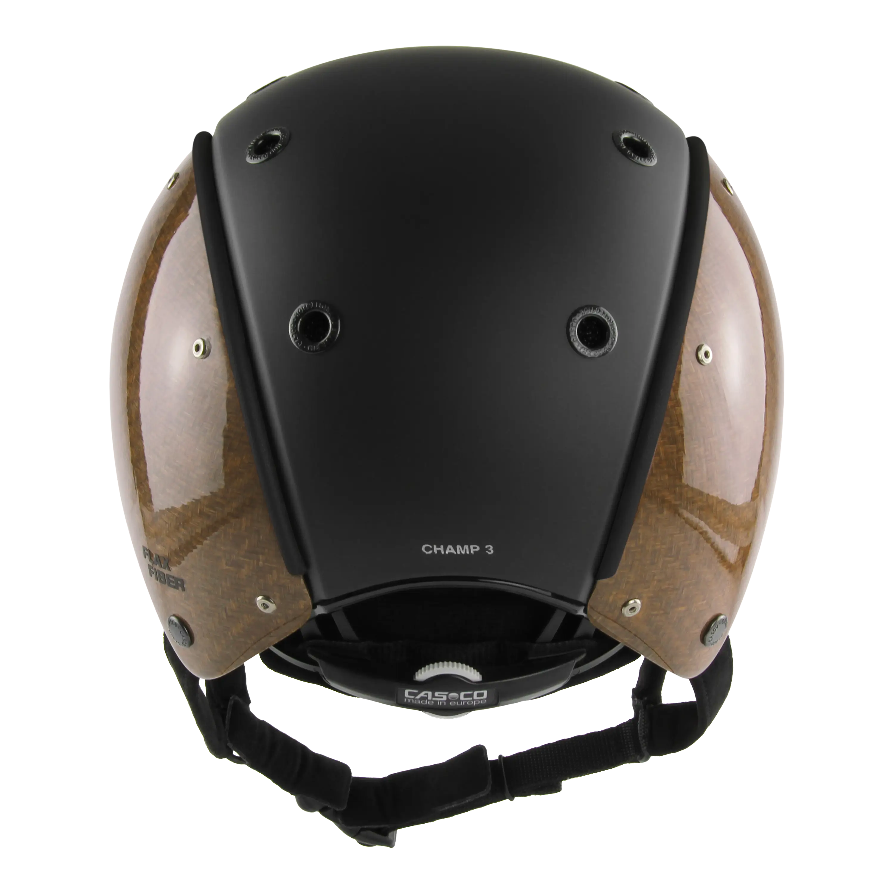 Casco CHAMP3 FLAX FIBRE casca echitatie negru fibra in