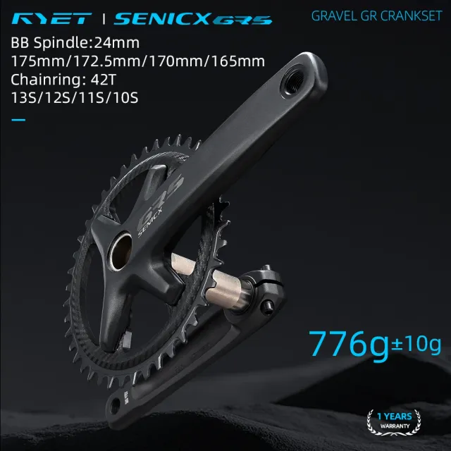 Ryet Senicx angrenaj gravel carbon 42T 165 mm
