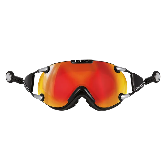 Casco FX70 CARBONIC ochelari schi negru-portocaliu oglinda