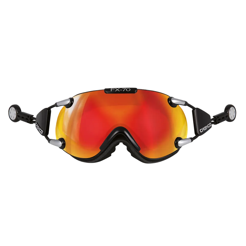 Casco FX70 CARBONIC ochelari schi negru-portocaliu oglinda