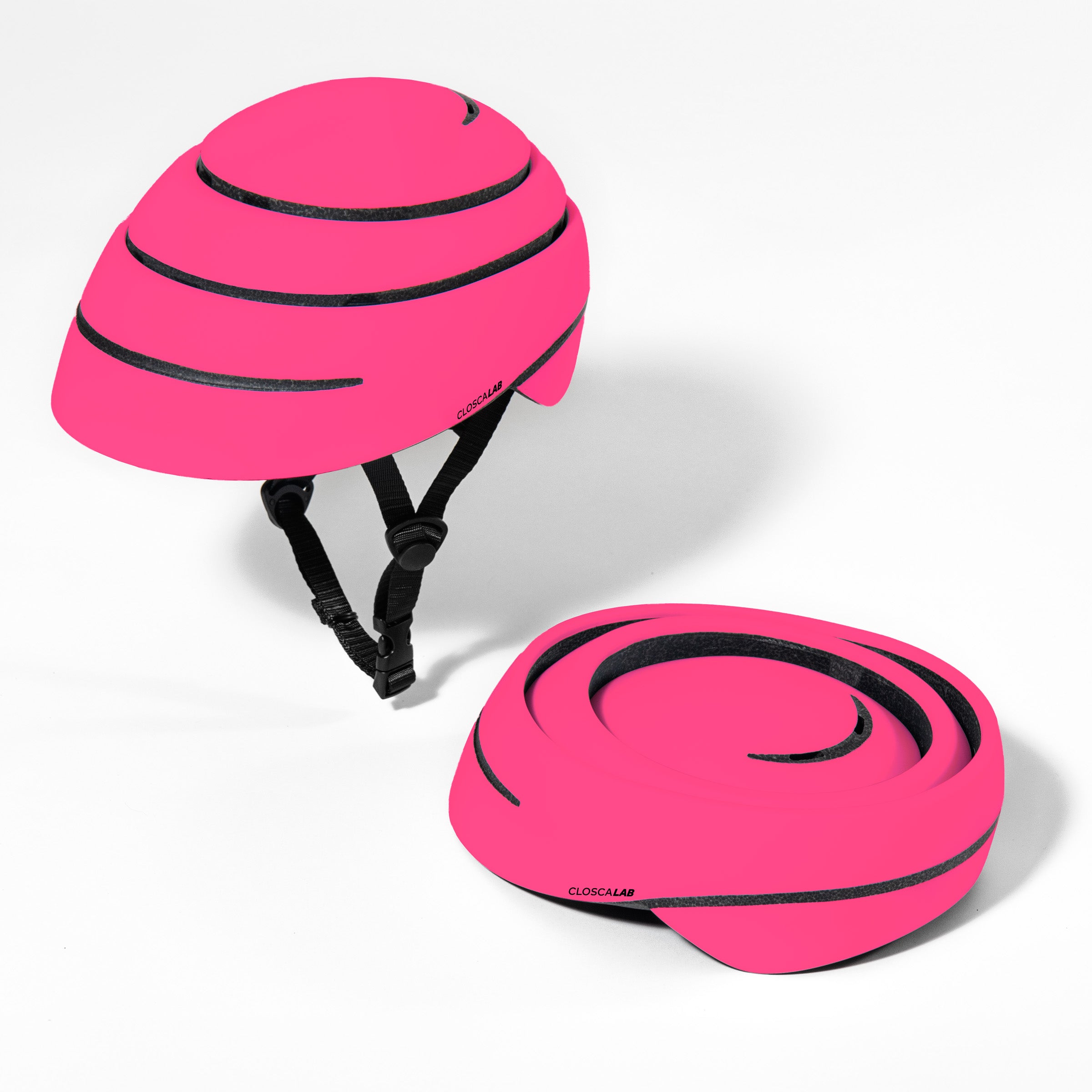Closca Loop Lab Neon Pink casca pliabila M roz