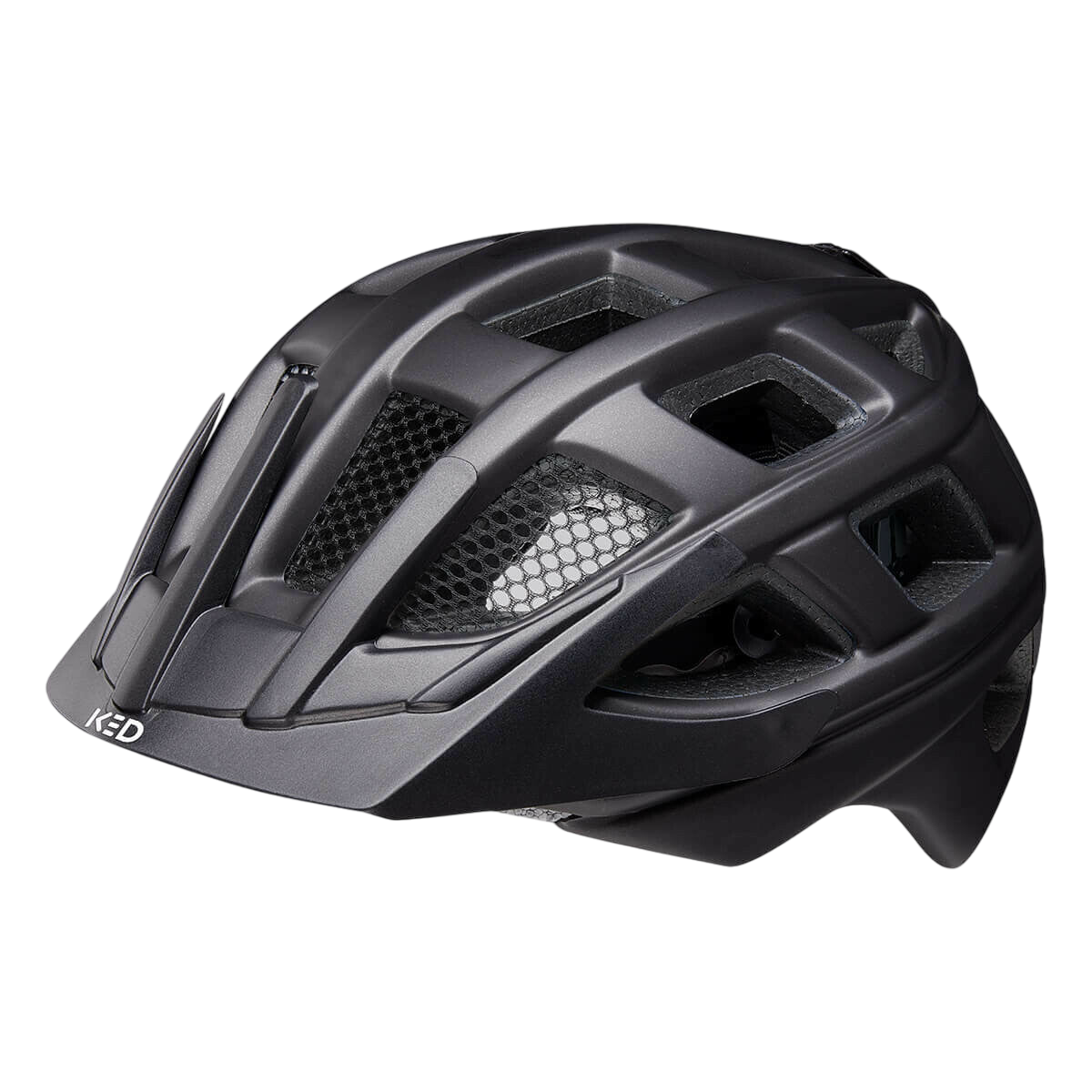 KED Kailu casca MTB Blue Matt 53-59 cu LED spate