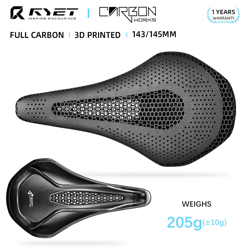 Ryet K03 Ultra șa MTB carbon 3D 145mm 205g