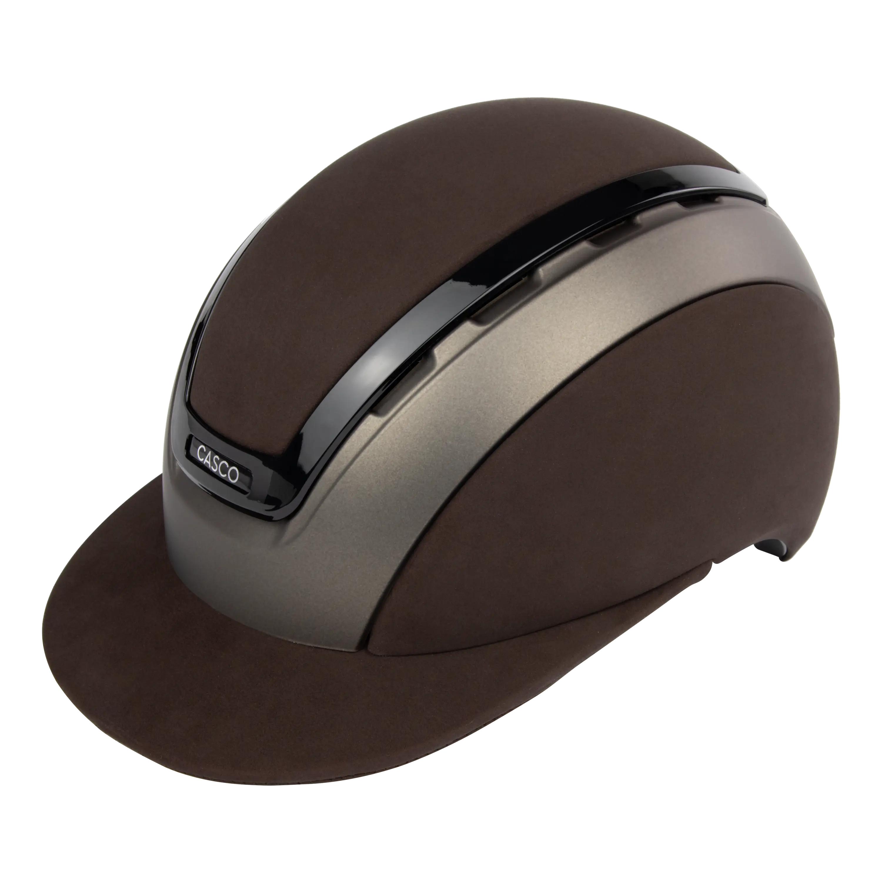 Casco Elite Valiant cască echitație maro nubuc