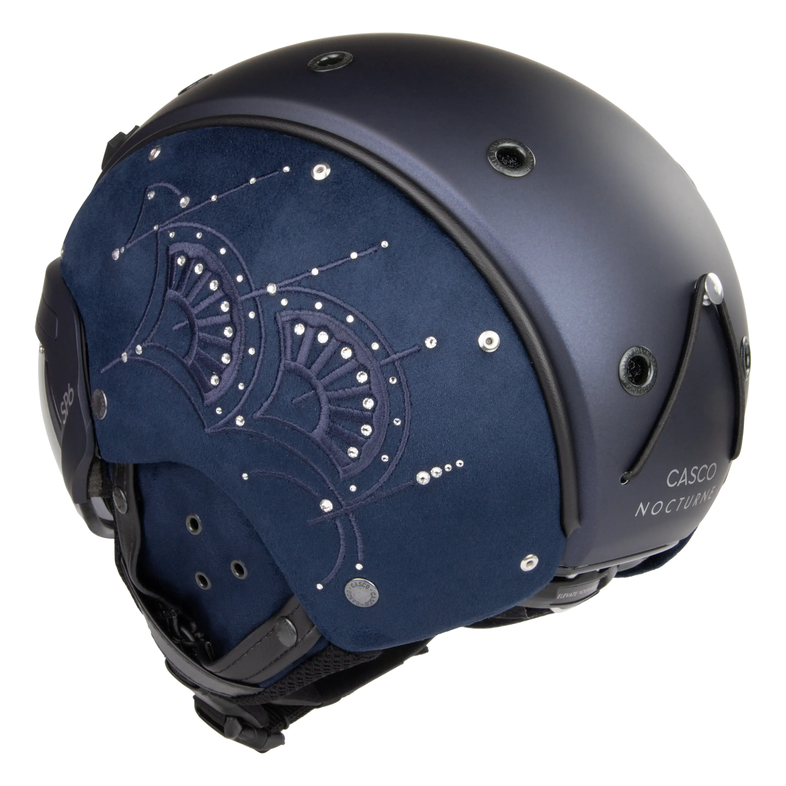 Casco SP-6 Majesty cască schi albastru cristale Swarovski