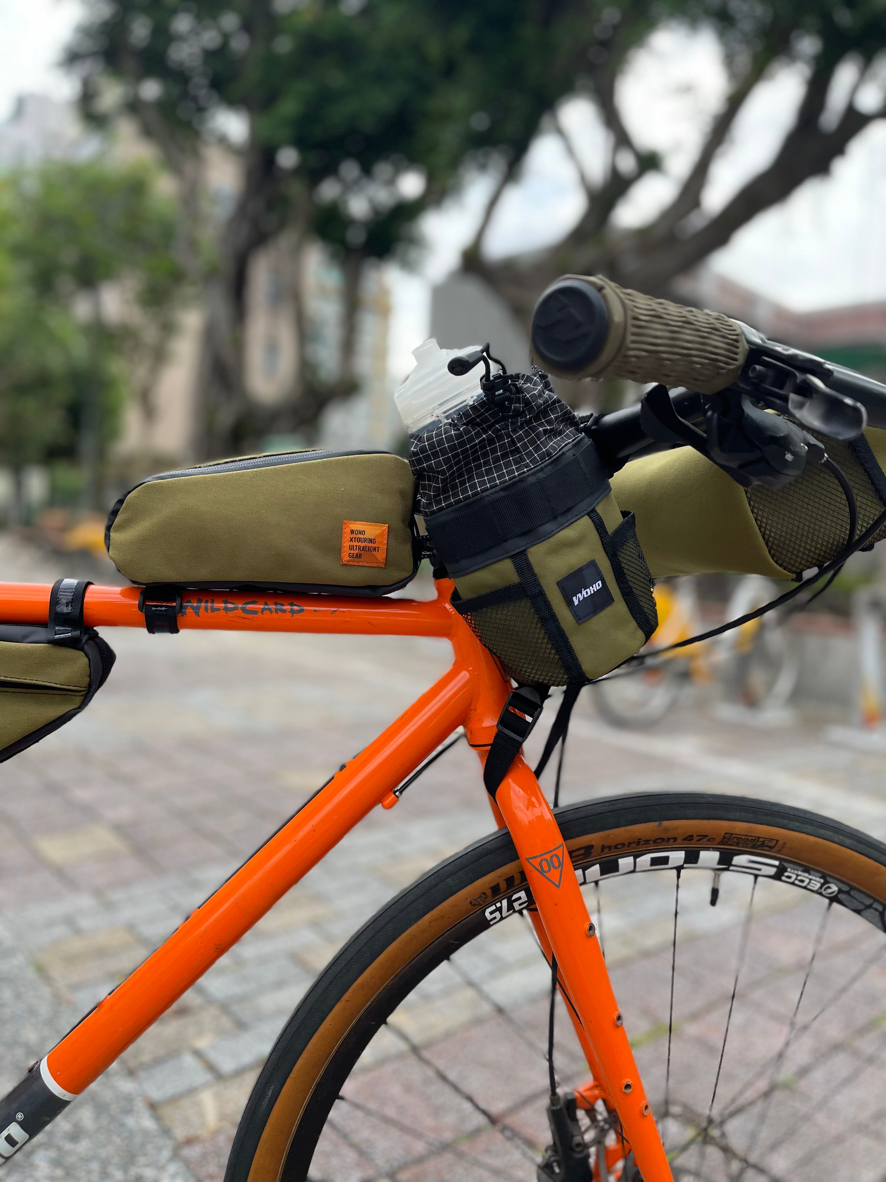Woho XTouring geanta cadru Cordura verde 0.6L