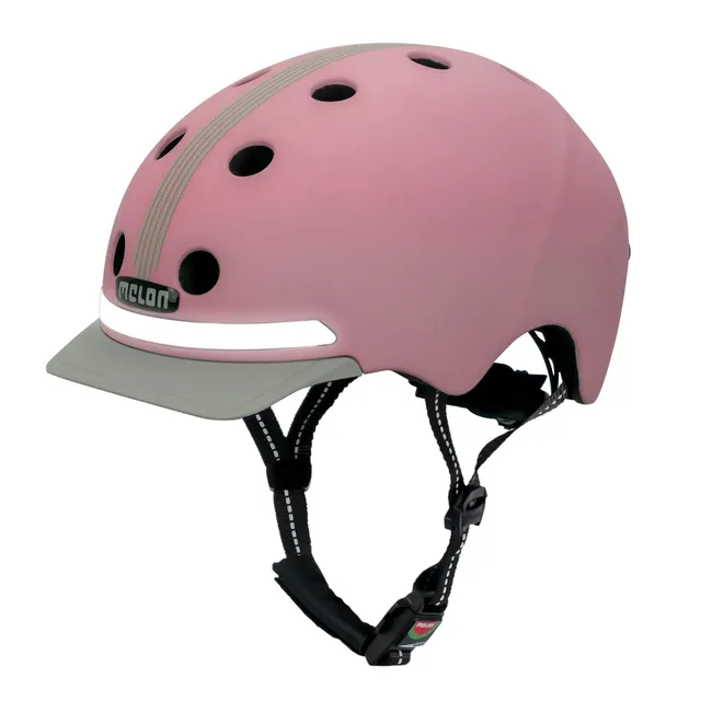 Melon E-Series Lotus casca bicicleta M-L roz cu led