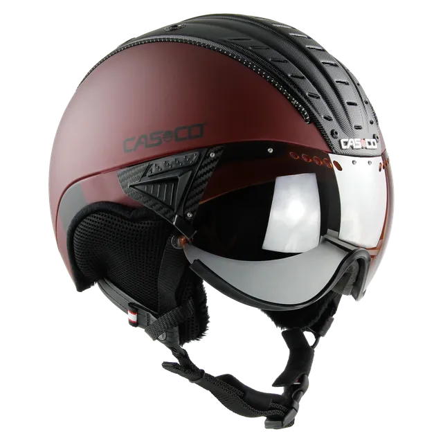 Casco SP-2 Carbonic casca schi cu viziera rosie