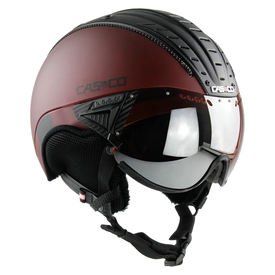 Casco SP-2 Carbonic casca schi cu viziera rosie