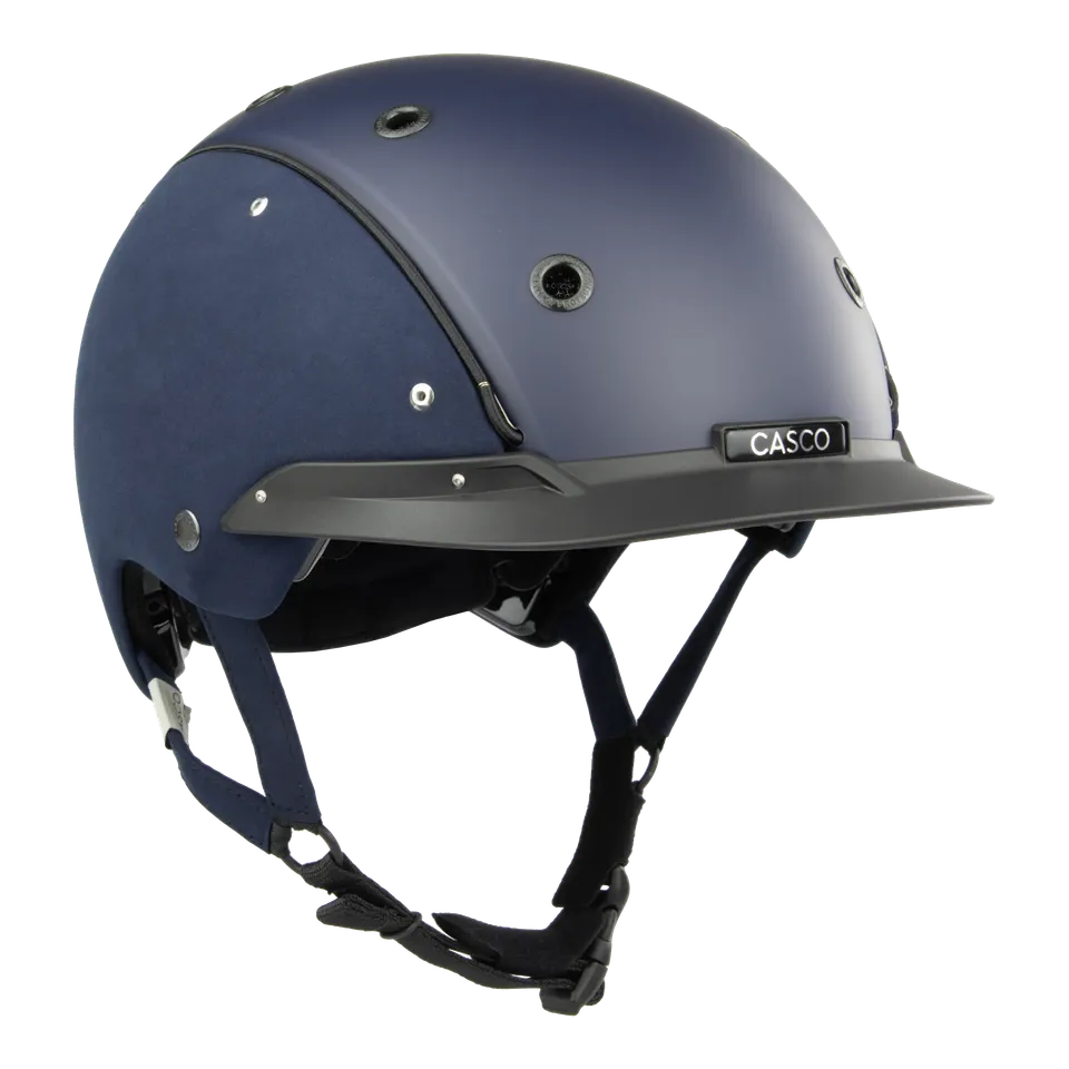 Casco Champ Embellis Blue casca echitatie albastra nubuc
