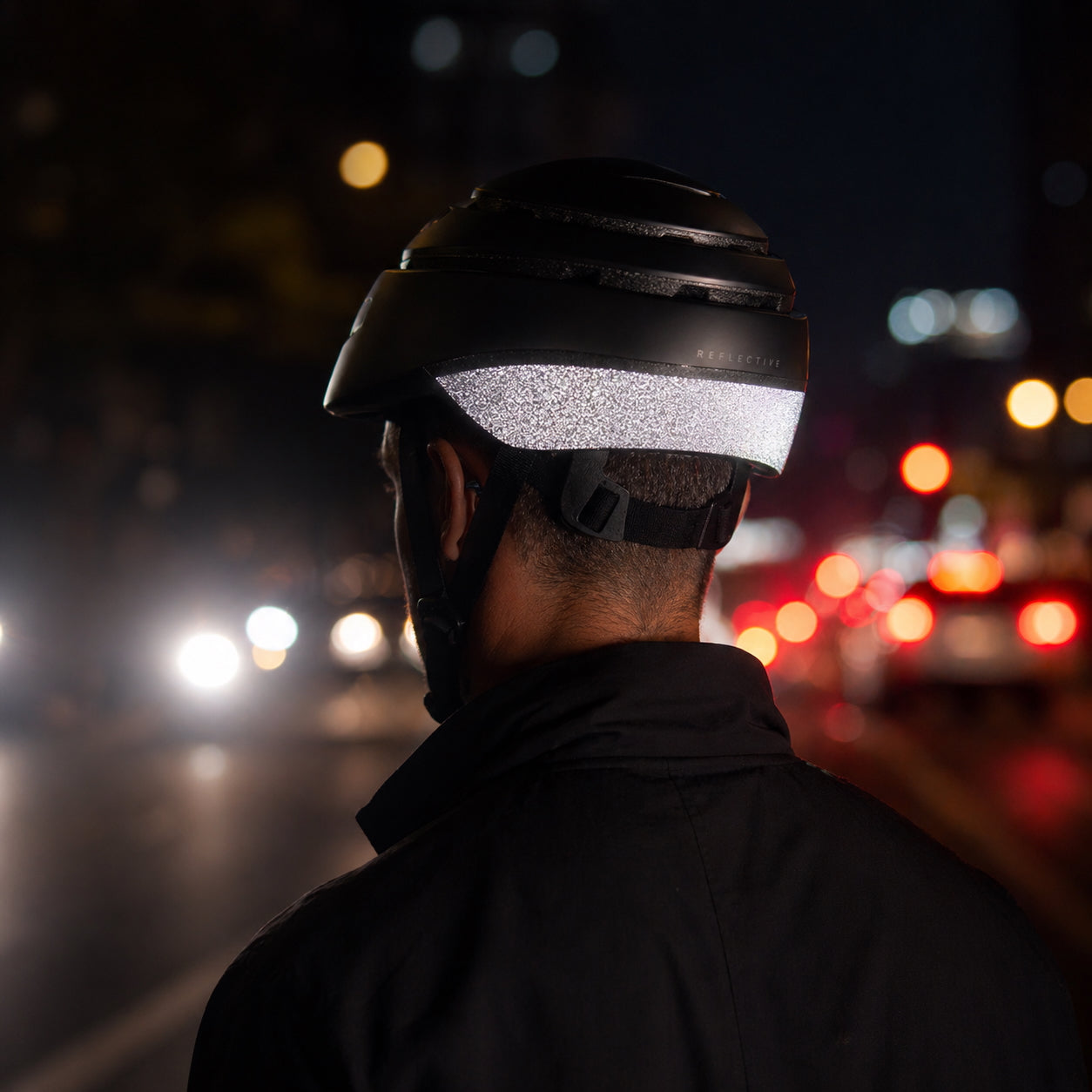Closca Loop Reflective Coal cască bicicletă neagră reflectorizantă