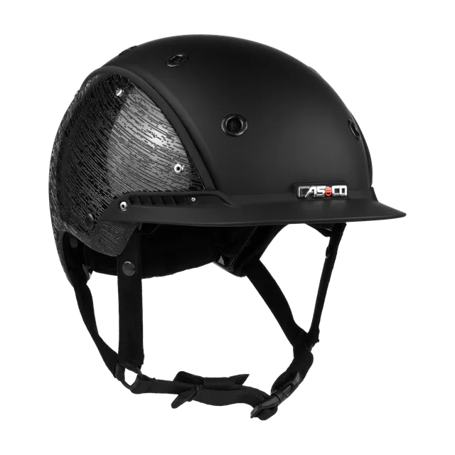 Casco Champ 3 Brush cască călărie negru lucios