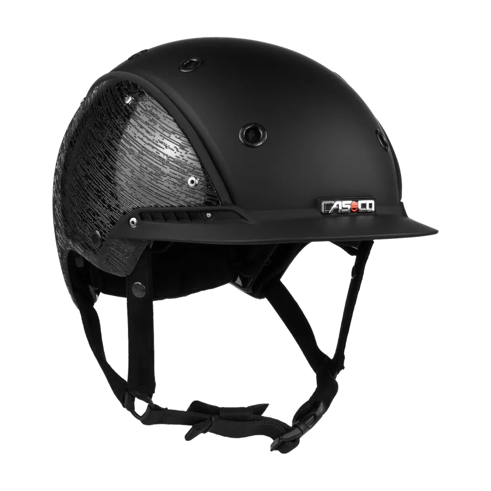 Casco Champ 3 Brush cască călărie negru lucios