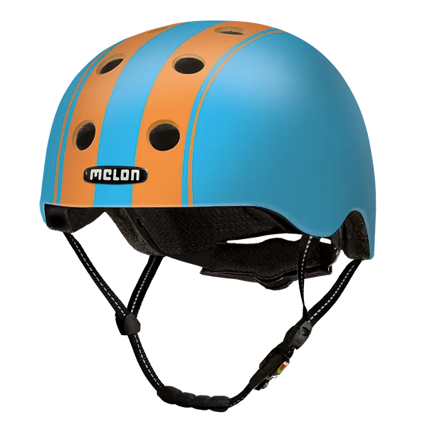 Melon Urban Active Double Orange Blue casca bicicleta ventilata