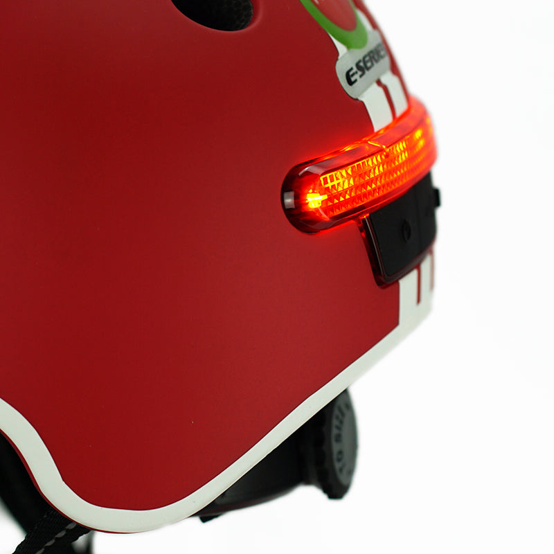 Melon E-Series GT cască bicicletă roșie lumini