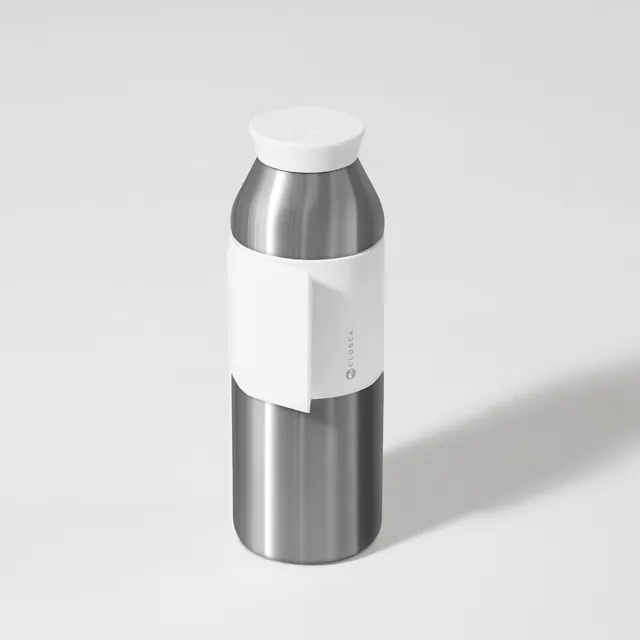 Closca Travel Metal White sticla termica 450 ml alba