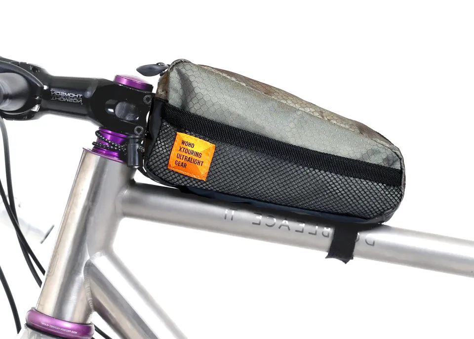 WOHO XTouring geantă top tube Honeycomb Iron Grey îngustă