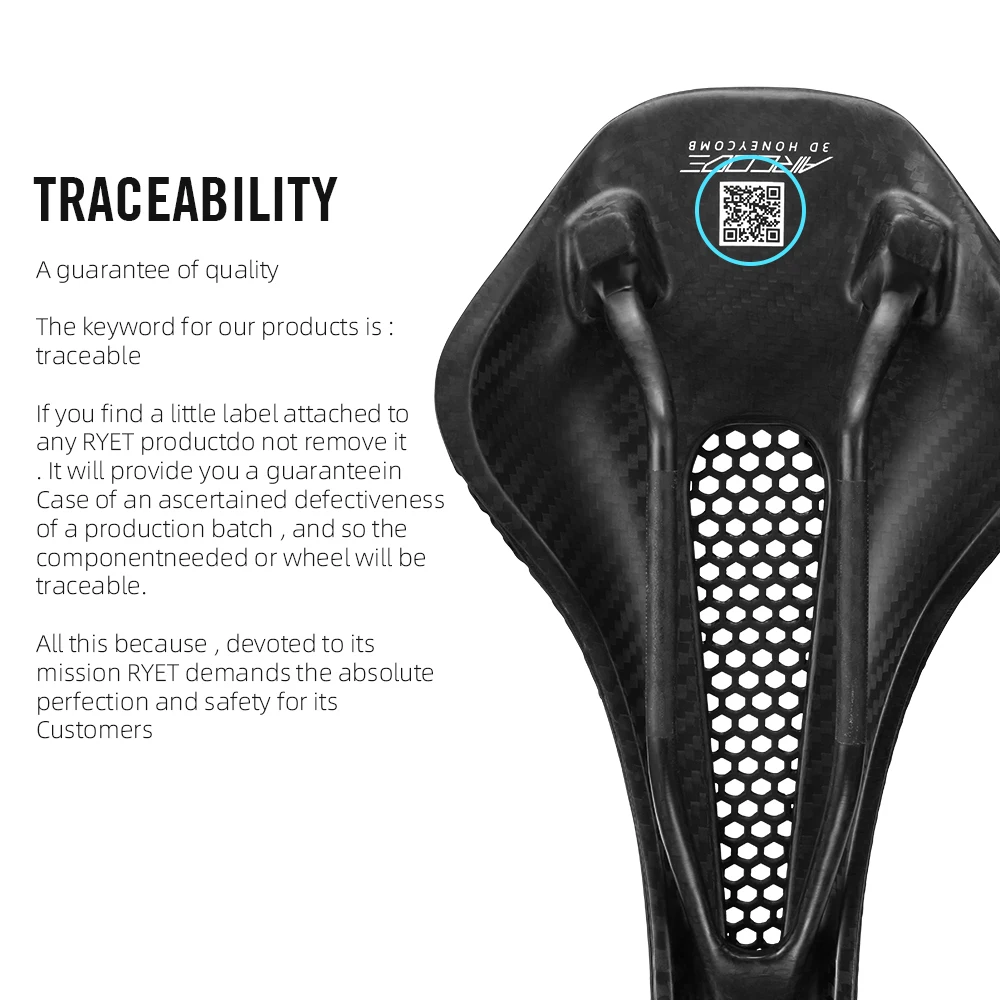 Ryet Aircode șa bicicletă carbon 3D ultralight