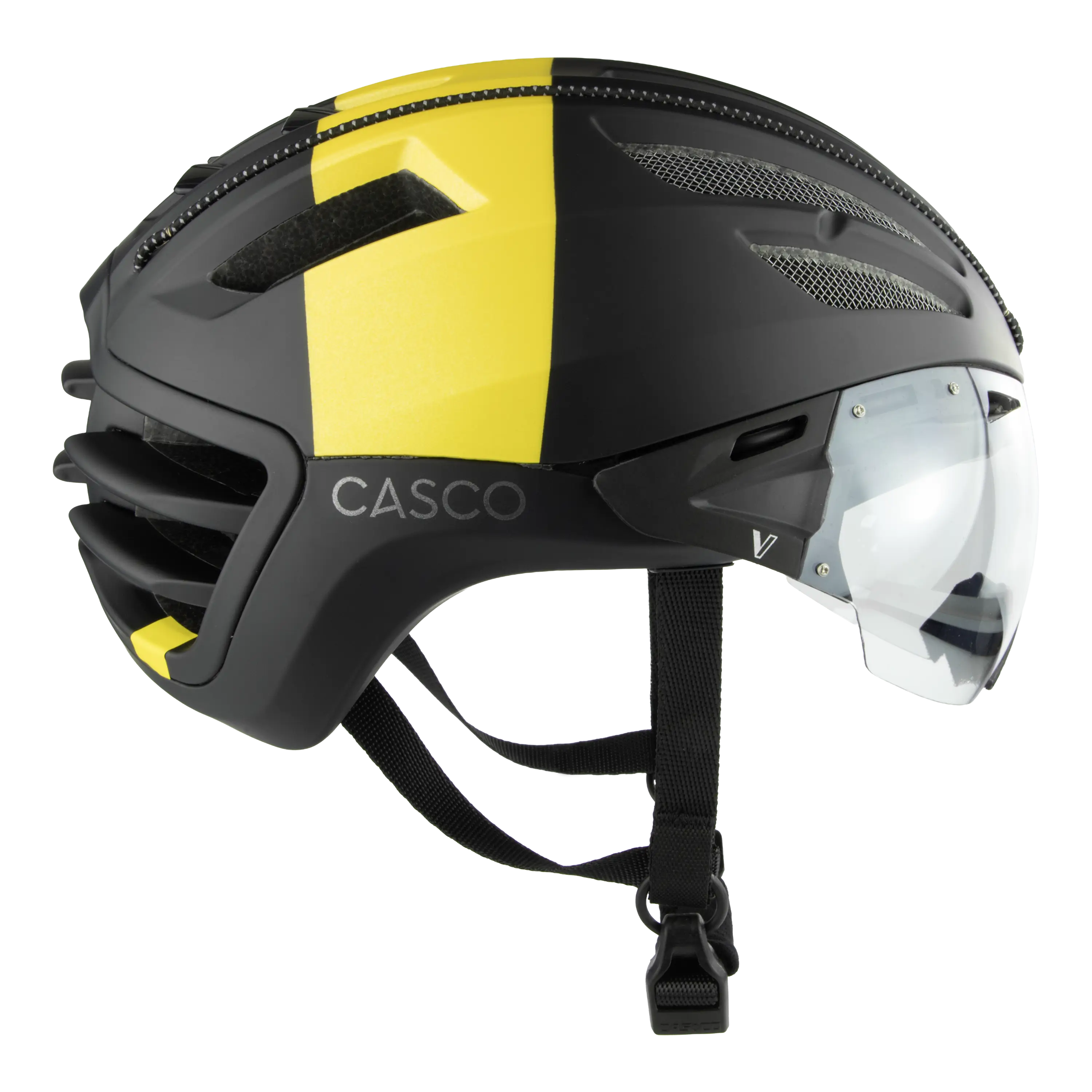 Casco Speedairo Nitro casca bicicleta negru-galben vizor fotocromatic