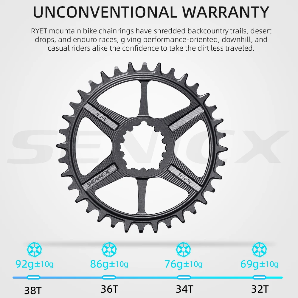 Ryet Senicx FM2 angrenaj carbon MTB DUB 668 g