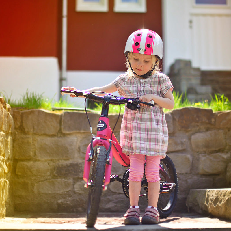 Melon Urban Active Double Pink White casca bicicleta alb-roz