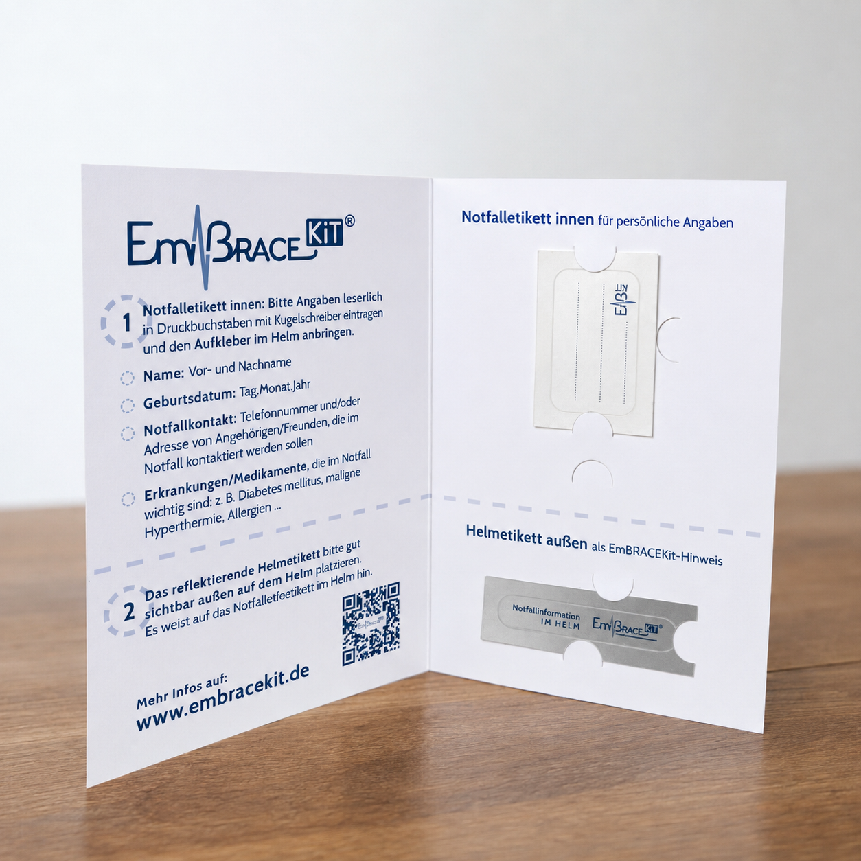 EmBRACEKit Klein autocolant casca 2,5x4 cm