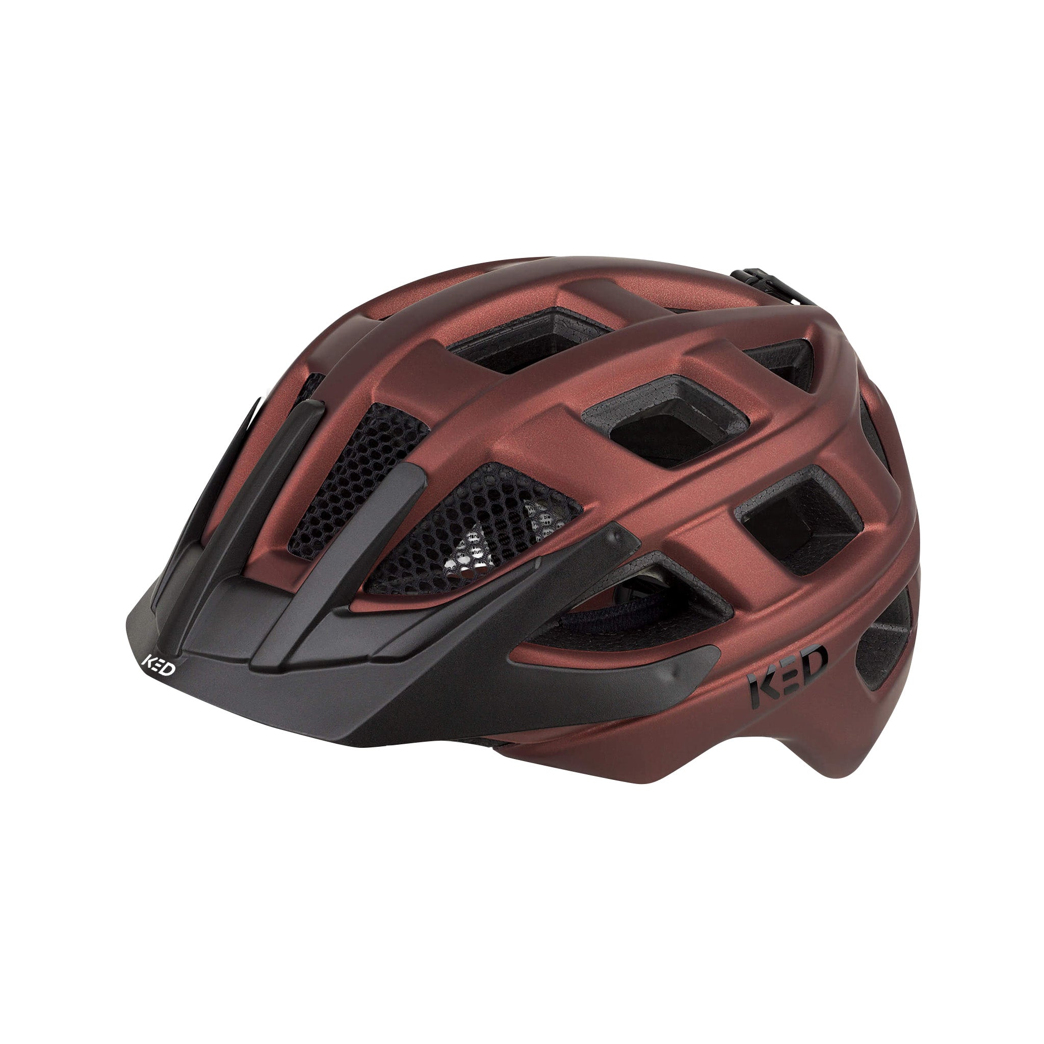KED Kailu casca MTB Blue Matt 53-59 cu LED spate