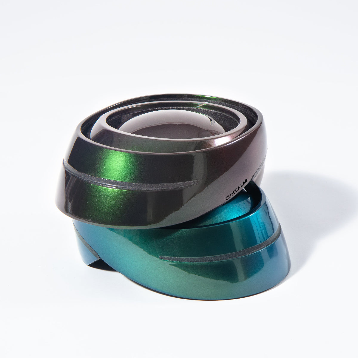 Closca Loop Lab Chameleon Green casca pliabila verde