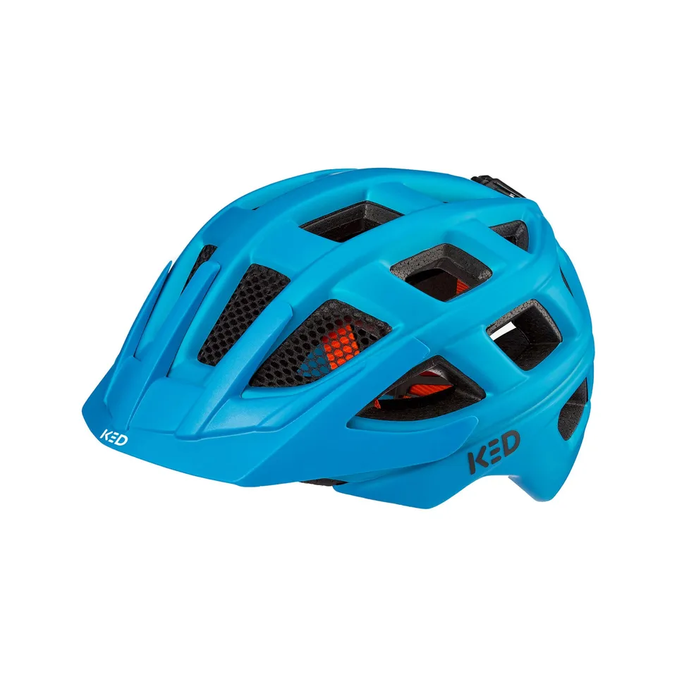 KED Kailu casca MTB Blue Matt 53-59 cu LED spate