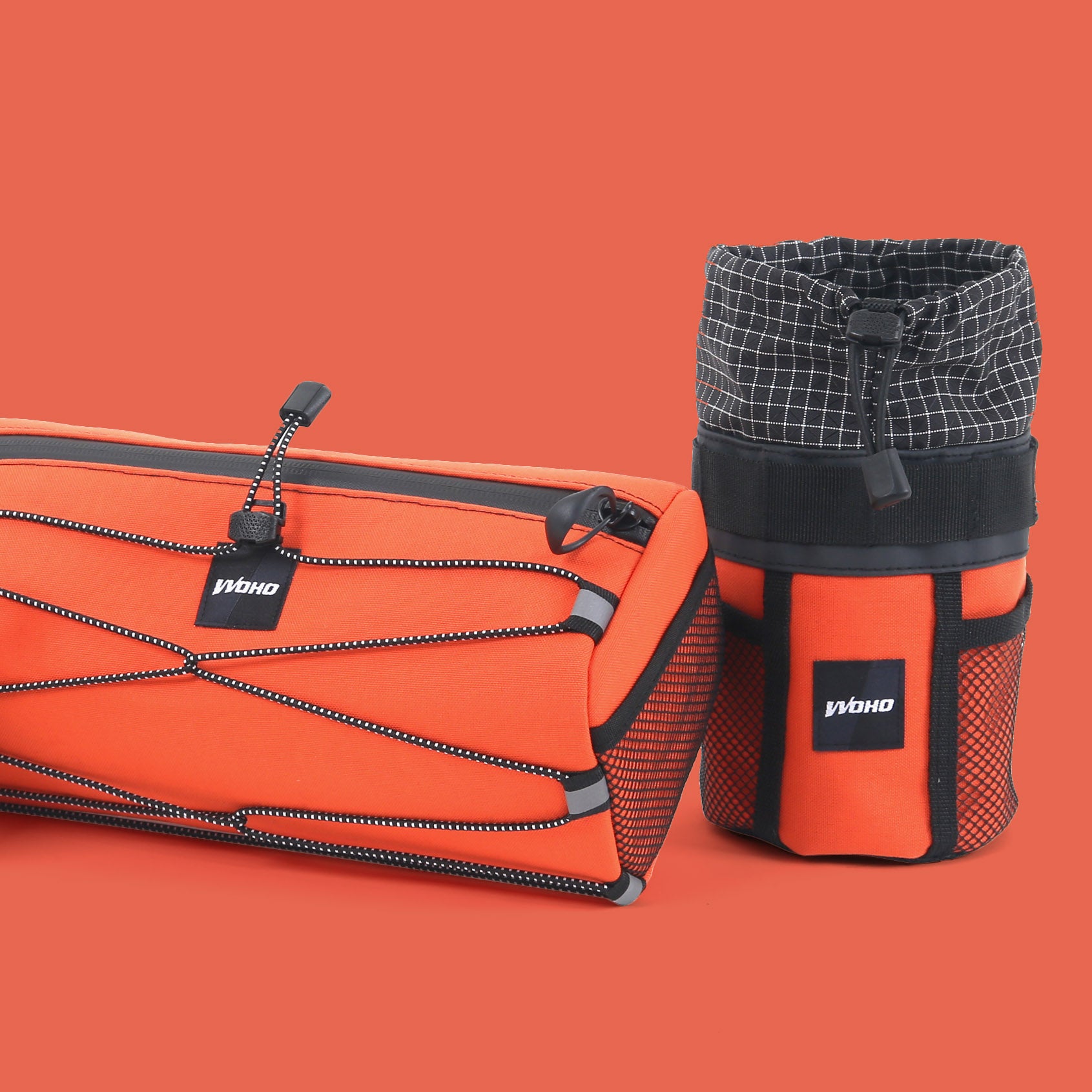 WOHO ColorGrind Set geantă ghidon 2,5L + cup holder Jade
