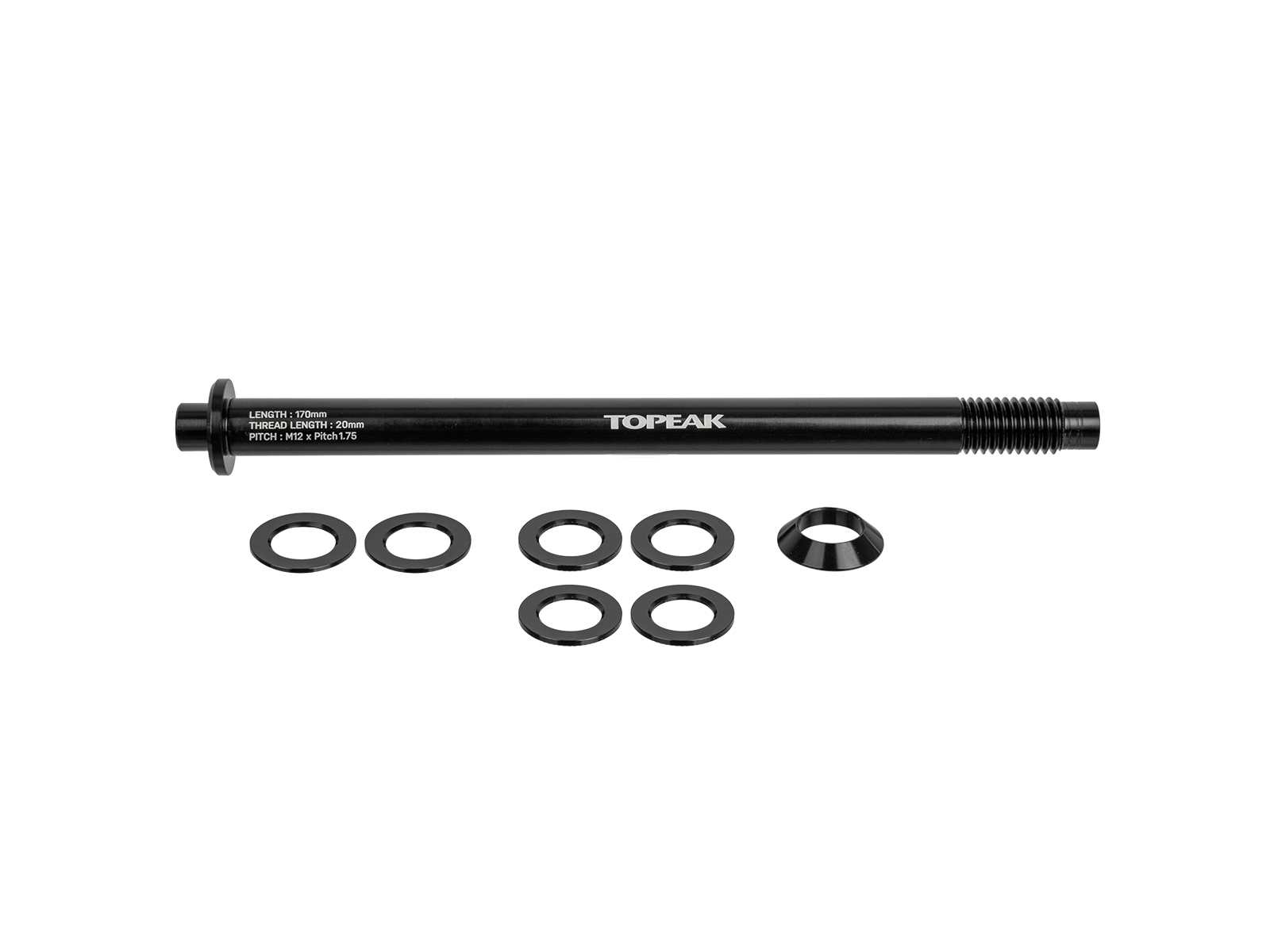 WOHO Zi:RAK ax spate 170mm aluminiu M12