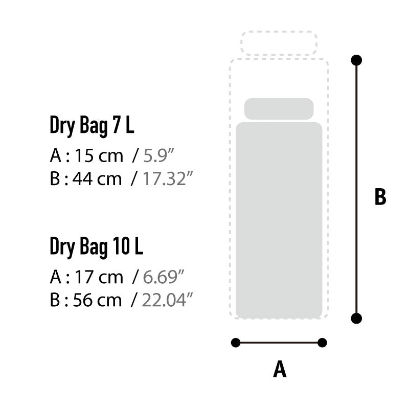 WOHO XTouring Dry Bag 7L + Gorilla Cage negru