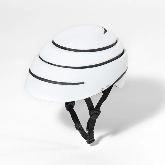 Closca Loop All White cască bicicletă albă pliabilă