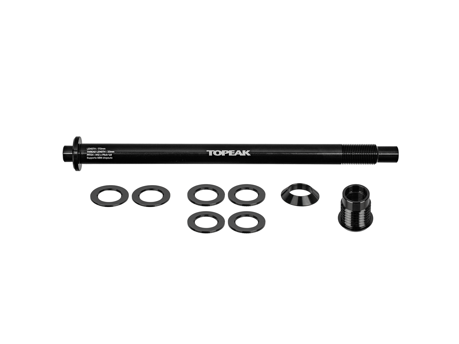 WOHO Zi:RAK ax spate 170mm aluminiu M12