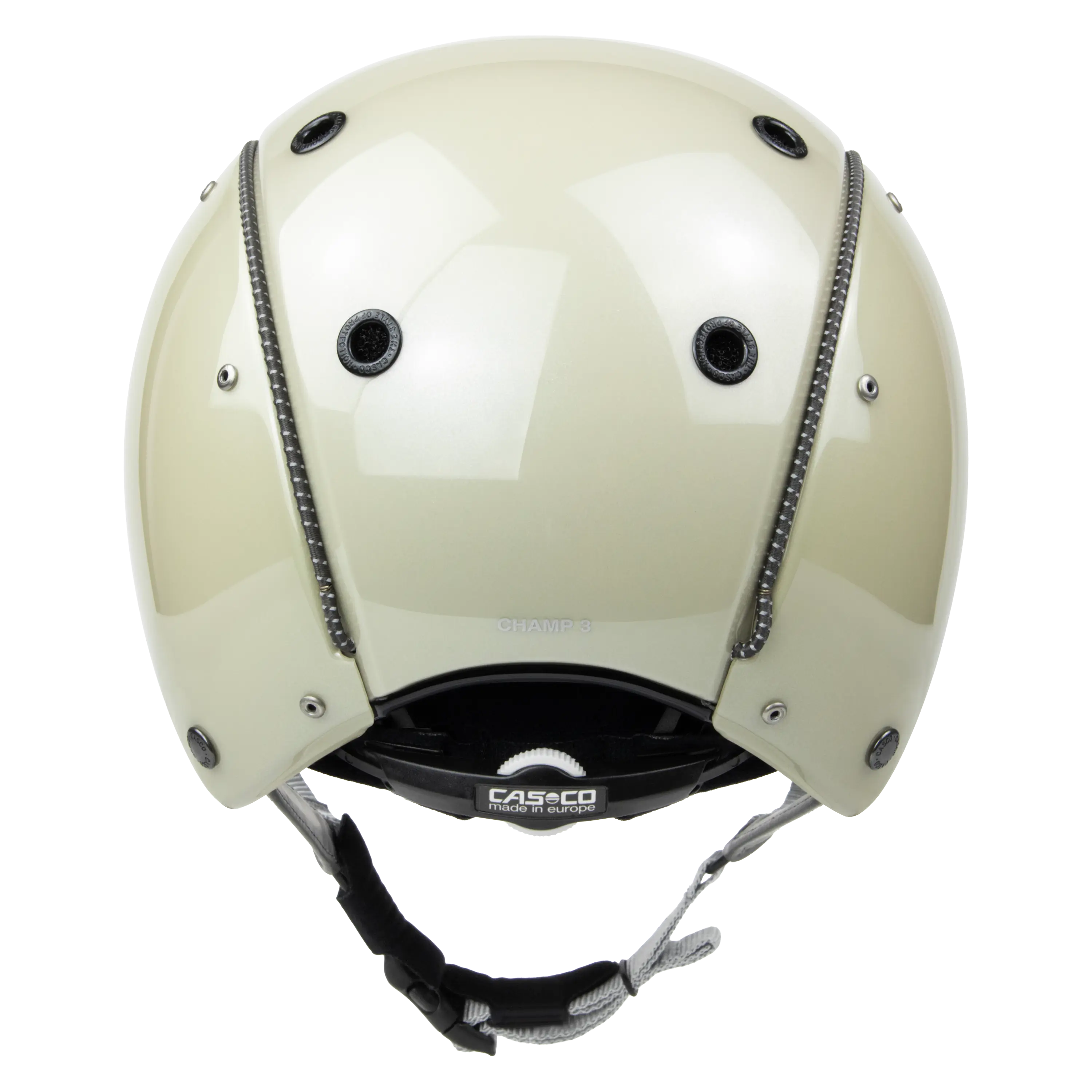 Casco Champ3 Plus cască echitație alb metalic