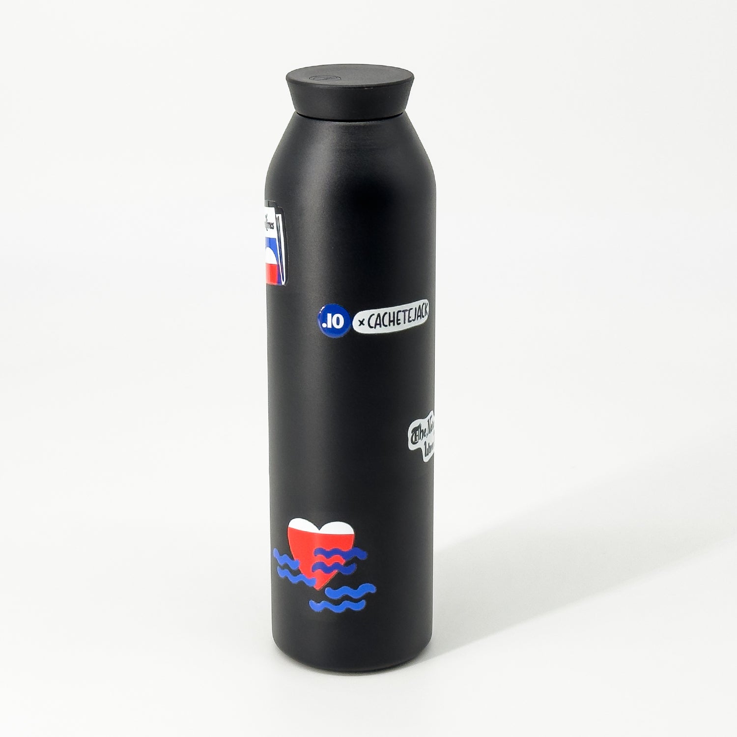 Closca Warm Times Black sticlă termică 600ml neagră