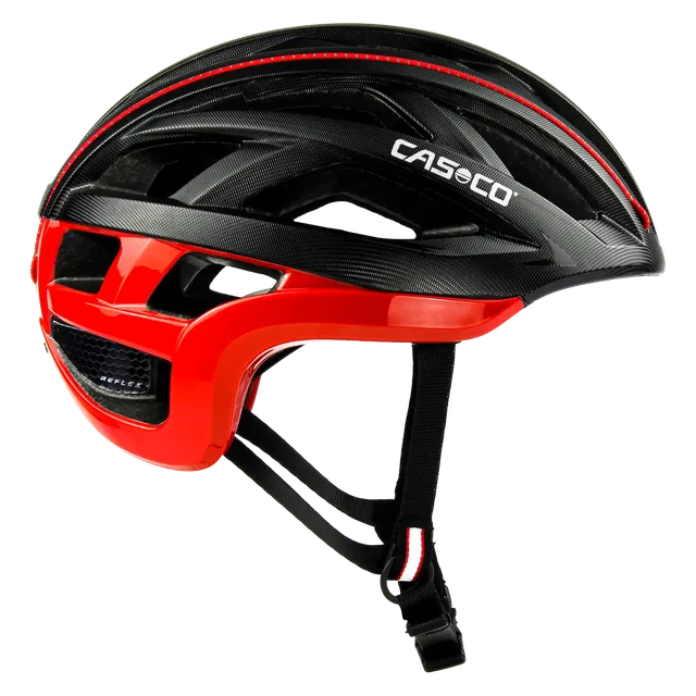 Casco Cuda2 Strada casca bicicleta negru-rosu