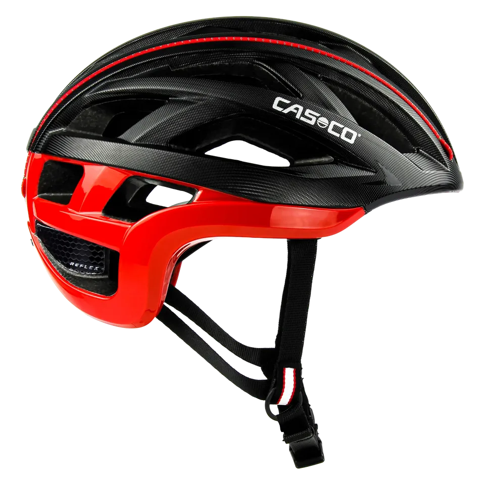 Casco Cuda2 Strada casca bicicleta negru-rosu