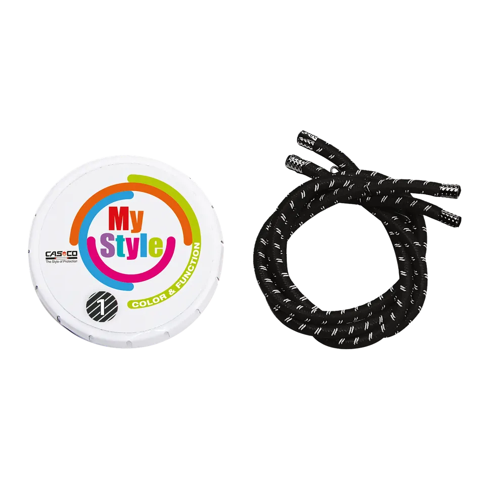 Casco MyStyle Stripes benzi cască negru reflectorizant