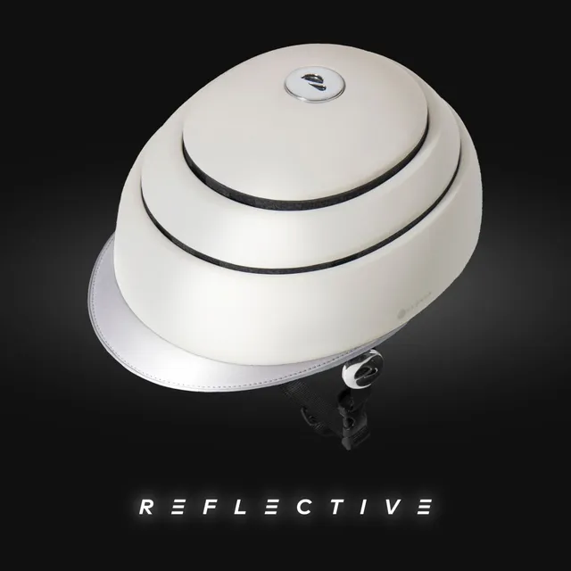 Closca Visor Reflective White cască bicicletă albă