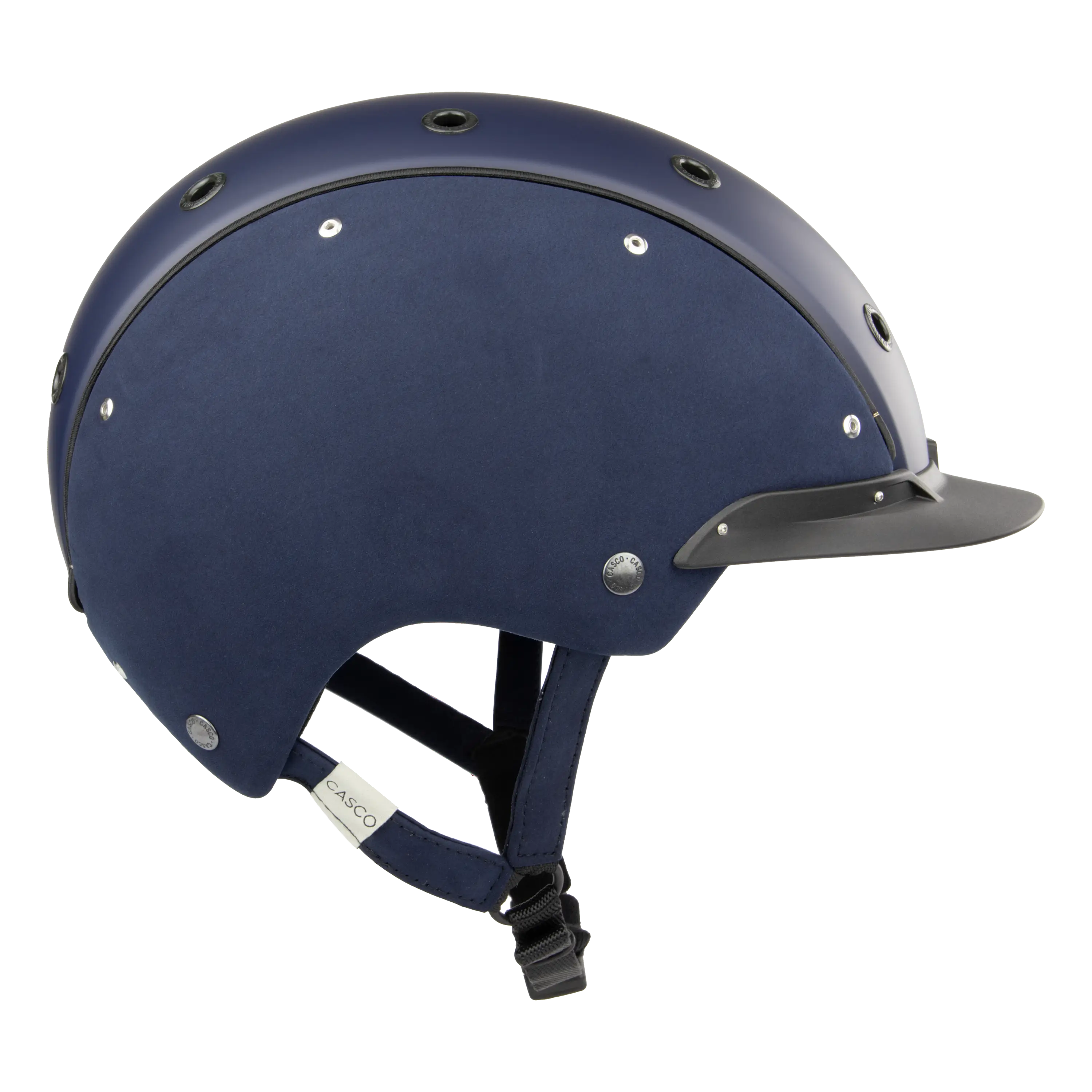 Casco Champ Embellis Blue casca echitatie albastra nubuc