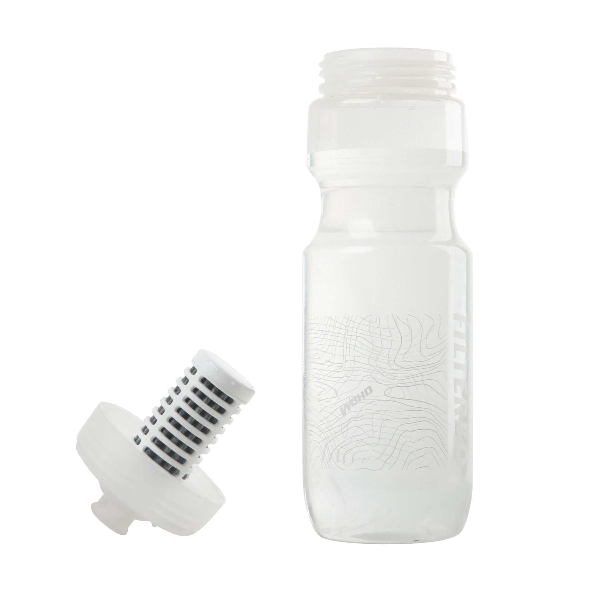 WOHO Filterbo bidon cu filtru 700ml alb infuzor fructe