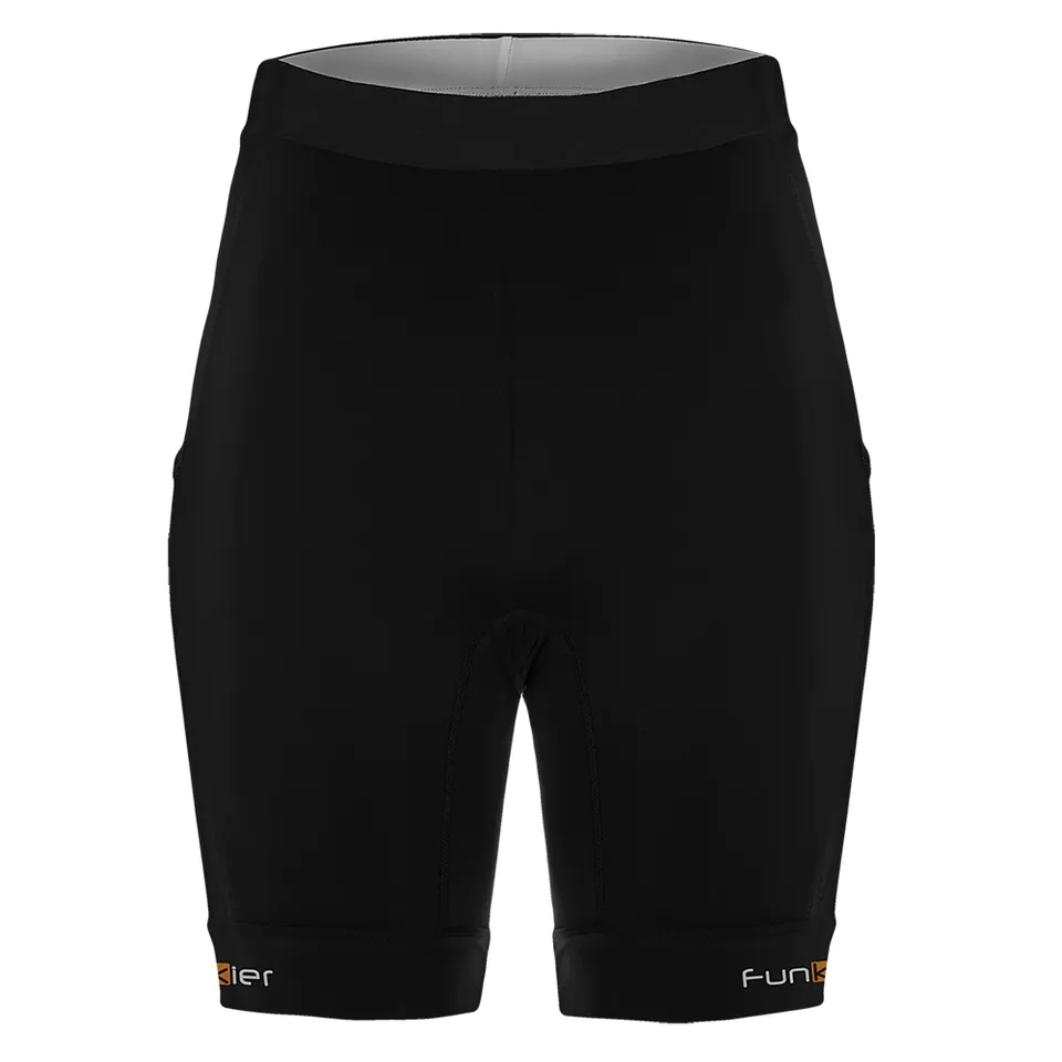 Funkier Paduli-2 pantaloni scurti negri lycra
