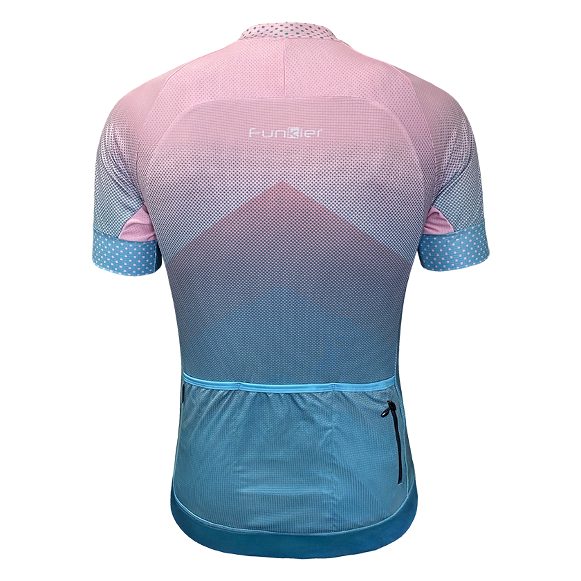 Funkier Farnia tricou ciclism cu fermoar si 3 buzunare