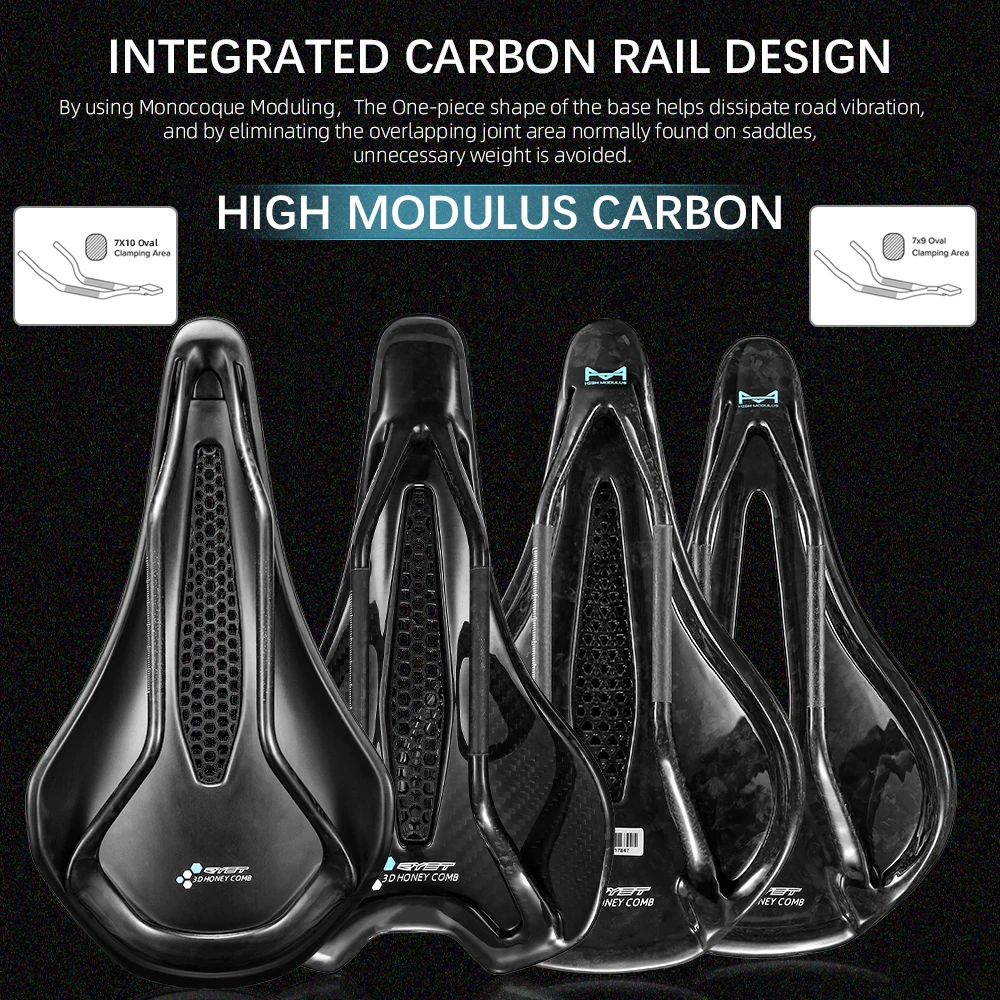 Ryet K03 Ultra șa MTB carbon 3D 145mm 205g