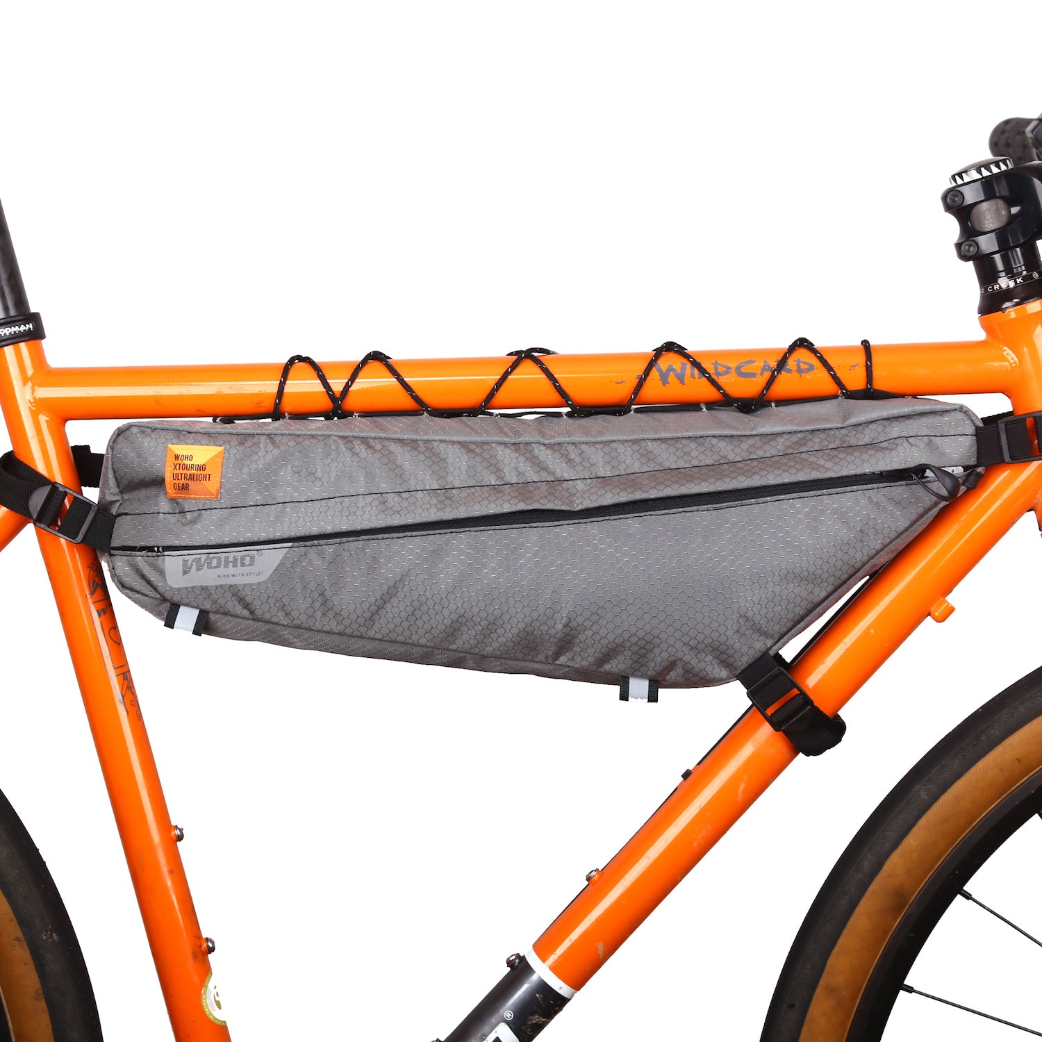 WOHO XTouring Frame Bag geanta cadru M gri impermeabila