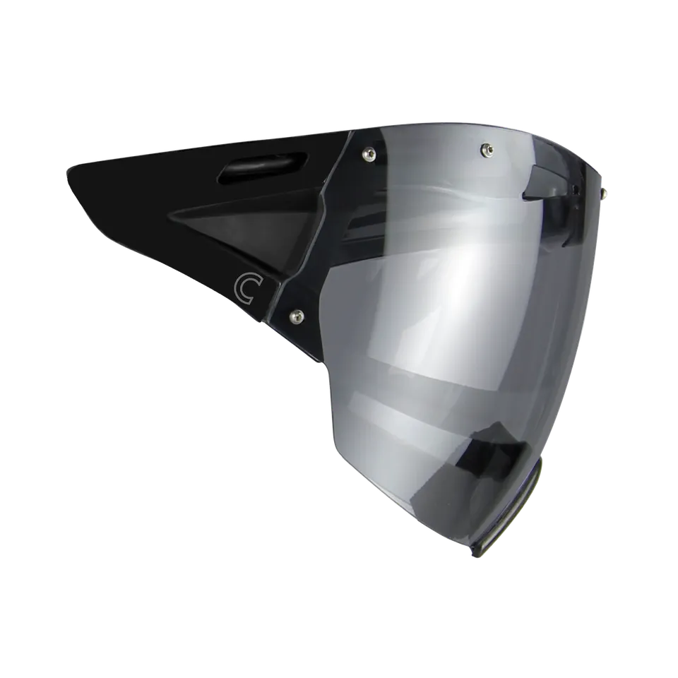 Casco SPEEDmask2 vizieră carbonic gri protecție soare