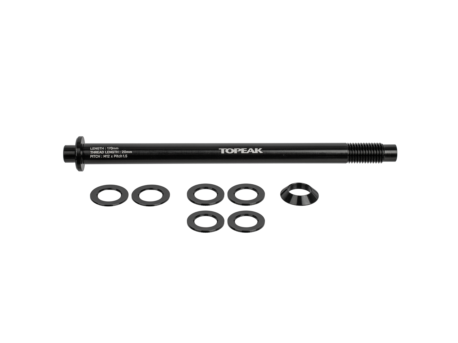 WOHO Zi:RAK ax spate 170mm aluminiu M12